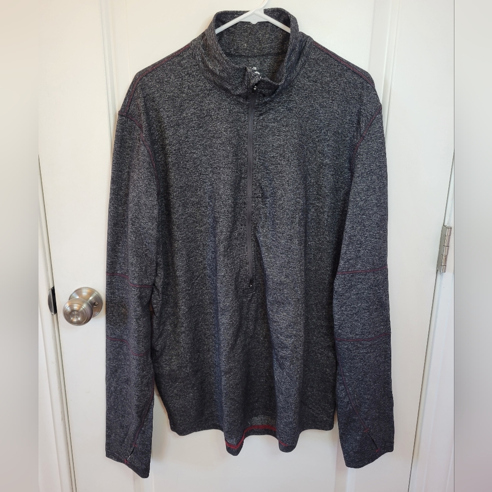 Roots Mock Neck 1/2 Zip Pullover XL